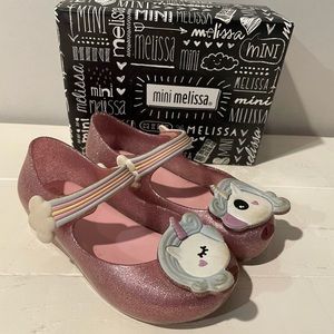 MINI MELISSA PINK UNICORN SHOES